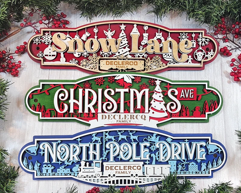 christmas street sign 1