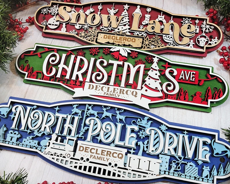 christmas street sign 2