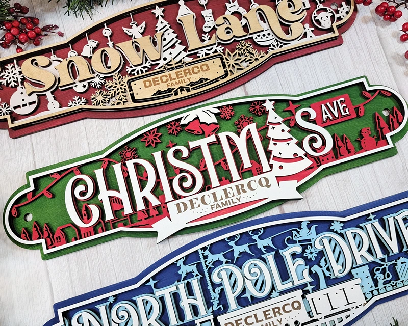 christmas street sign 3