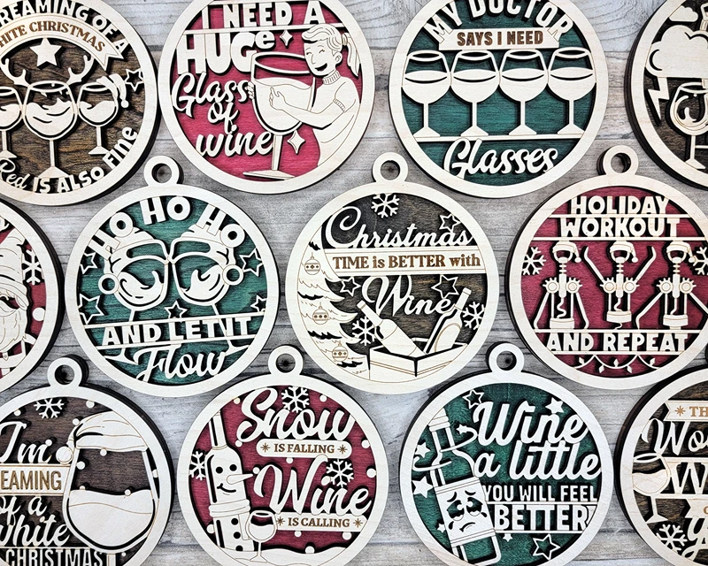 funny wine ornament 1