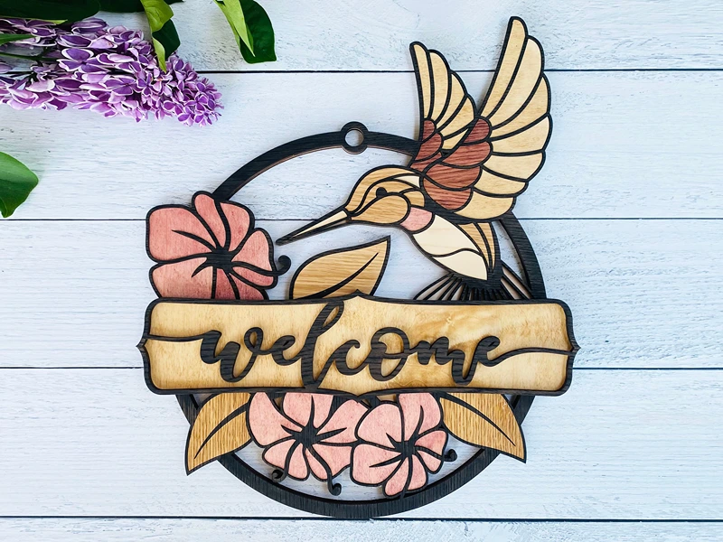hummingbird wall art 3