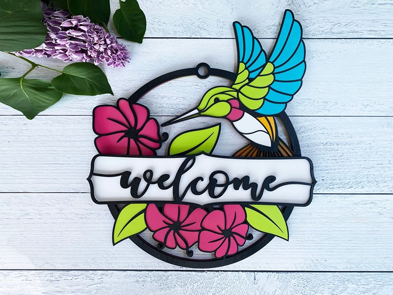 hummingbird wall art 4