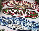 christmas street sign 2